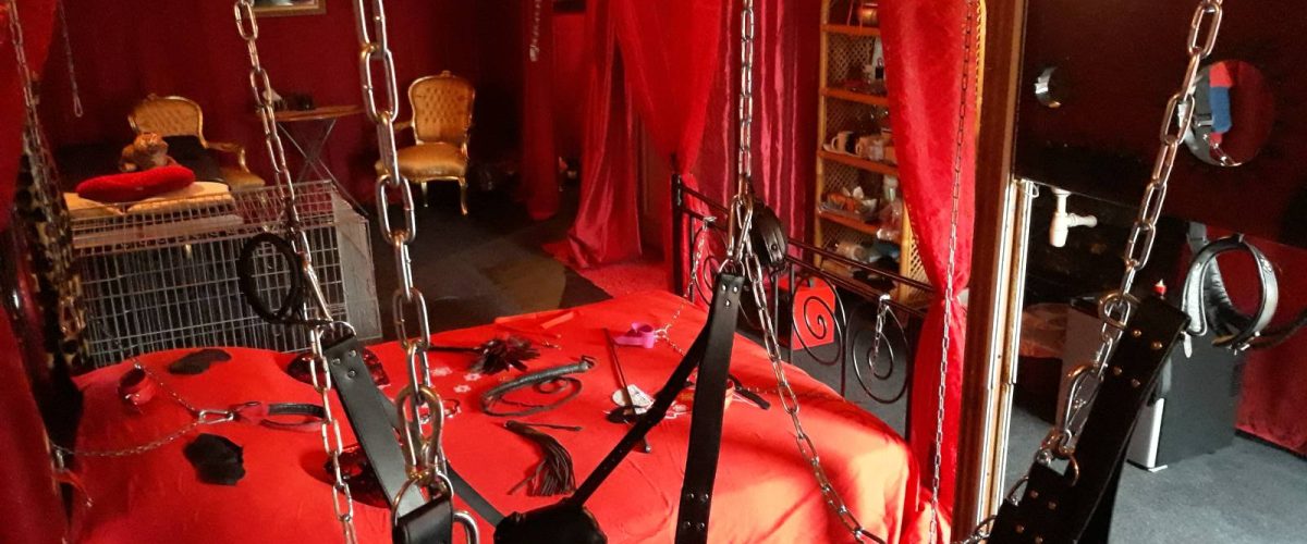BDSM kamer huren | BDSM studio huren | Op de afbeelding zie je de binnenkant van het sexhuisje
